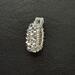 Side view of pendant to show crystals 
